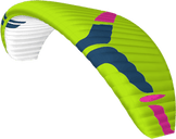 Colorful paramotor wing