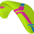 Colorful paramotor wing on a white background