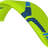 Green paramotor wing on a white background