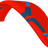 Red and blue paramotor wing on a transparent background
